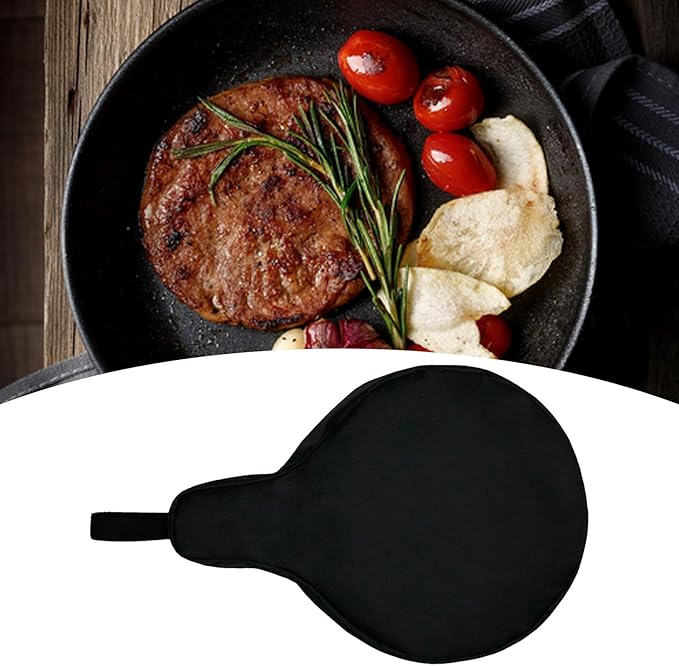 EATAKWARD Cast Iron Camping Skillet Bag for 8'' 10'' 12'' Skillets, Durable Skillet Pan Storage Bag