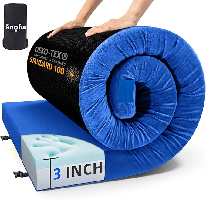 Sleeping Pad for Adults, Comfortable Thick Floor Sleeping Mats for Car Truck Tent with Removable