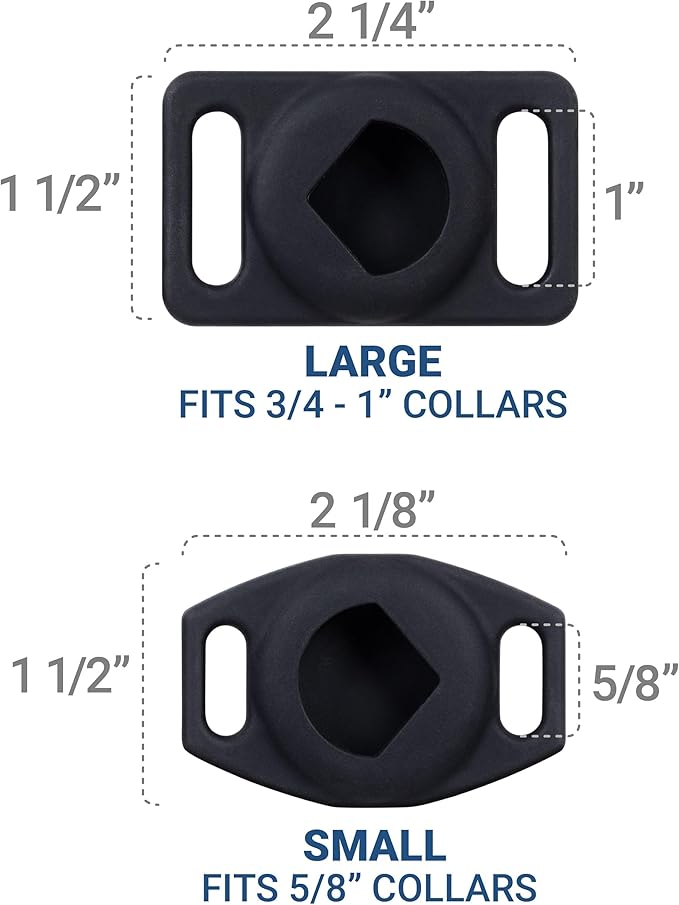 GoTags Designed for Airtag Engraved Dog Collar Holder, Personalized Airtag Case for Pet Collar, Up