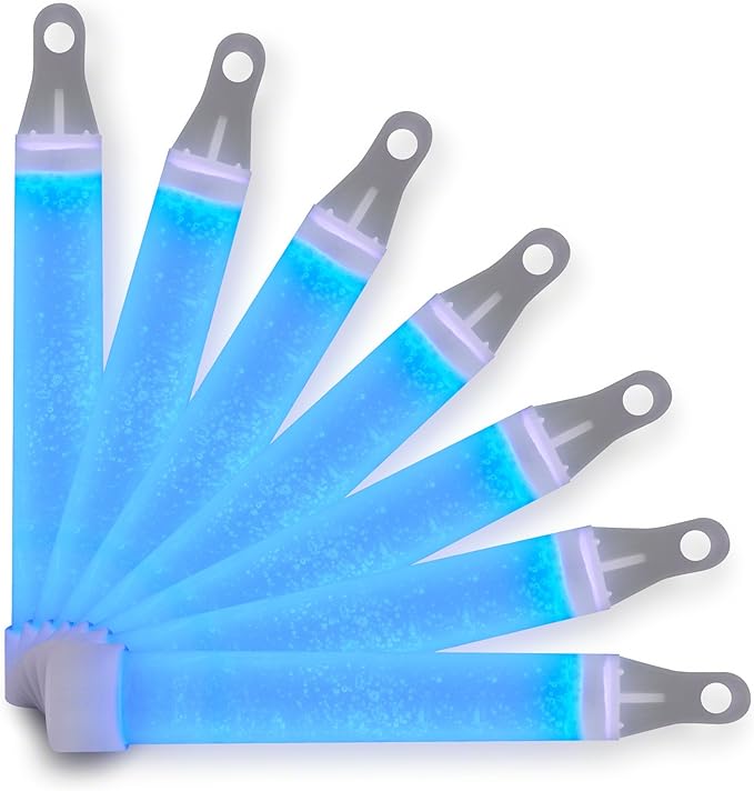 FlashingBlinkyLights 4" Blue Mini Glow Sticks (Set of 50)