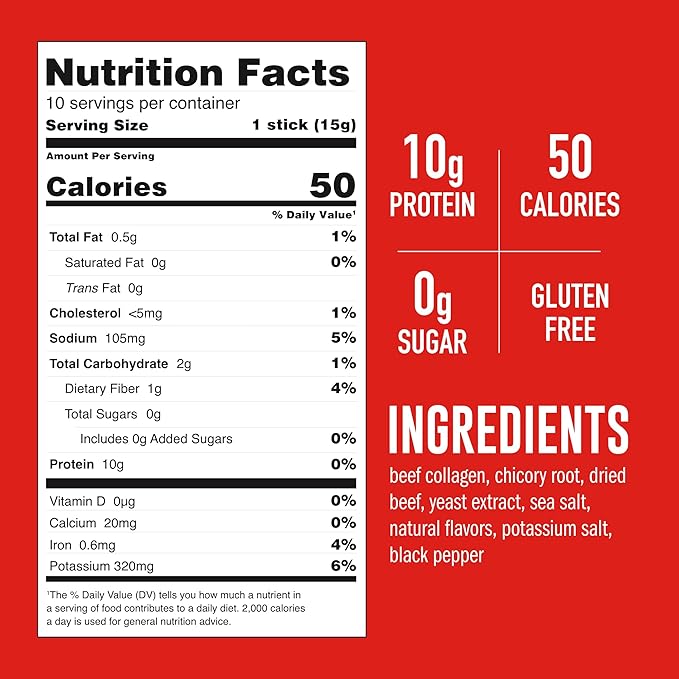 LonoLife Low Sodium Beef Bone Broth Powder Mix | Grass-Fed, 10g Protein | Collagen-Rich, Keto &