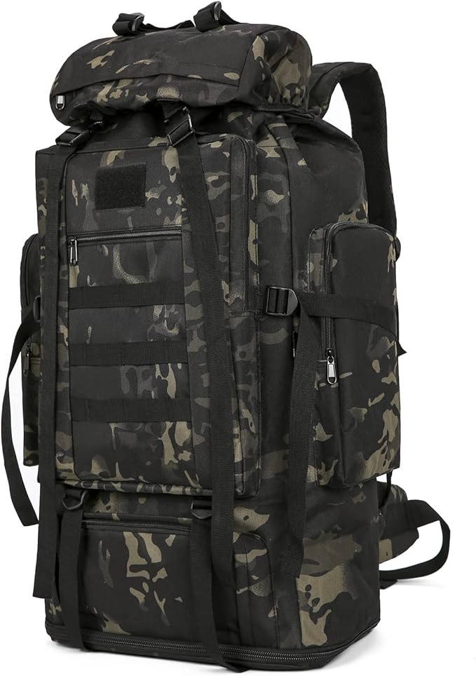 Hiking Backpack for Men 70L/100L Camping Backpack Military Rucksack Molle 3 Days Assault Pack for
