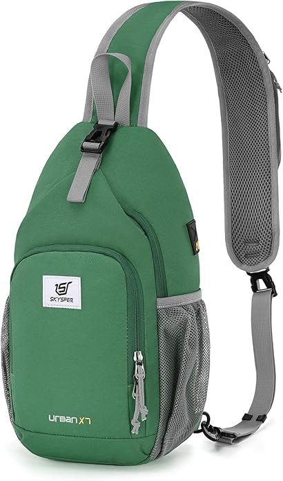 SKYSPER Sling Bag RFID Crossbody Sling Backpack Cross Body Shoulder Bag Travel Hiking Daypack for
