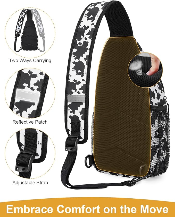 Crossbody Bags for Women Man Waterproof Sling Bag Backpack Trendy Casual Cross Body Bag with