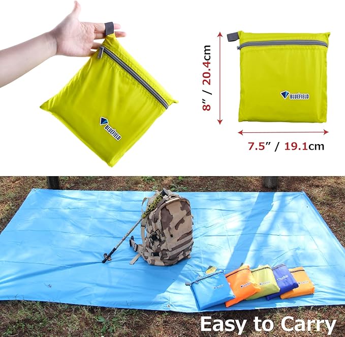 Azarxis Waterproof Camping Tent Tarp Hammock Rain Fly Footprint Ground Cloth Shelter Sunshade Beach
