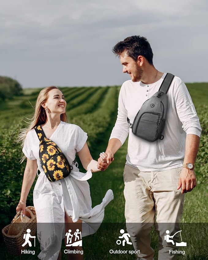 Crossbody Bags for Women Man Waterproof Sling Bag Backpack Trendy Casual Cross Body Bag with