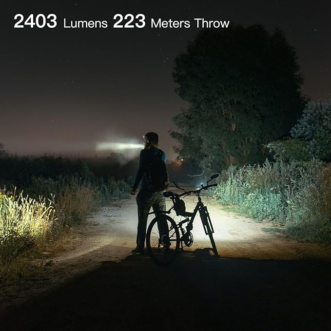 ThruNite TC15 V3 2403 High Lumen Flashlight, USB C Rechargeable LED Handheld Flashlights