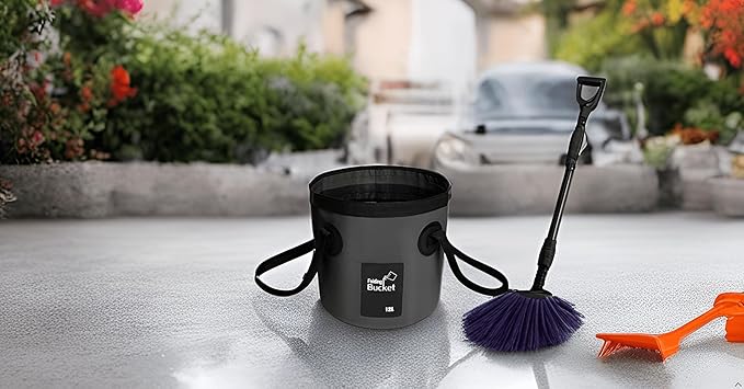 BANCHELLE Collapsible Bucket Water Container Portable Folding Camp Wash Basin for Outdoor Traveling