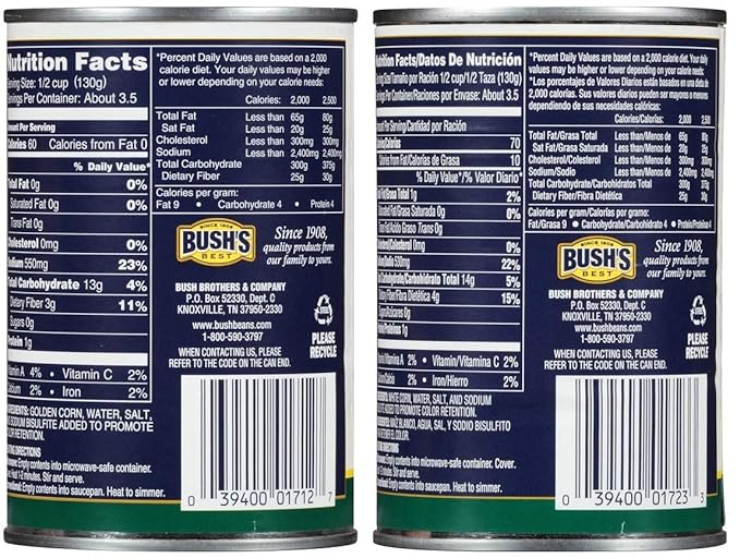 Bush's Best Baked Beans Variety Pack, 3 Golden Hominy Beans, 3 White Hominy Beans, 1 CT