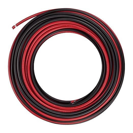 12AWG (4mm²) Tinned Copper PV Extension Cable - Solar Panel Connection Wire for Outdoor RV Marine