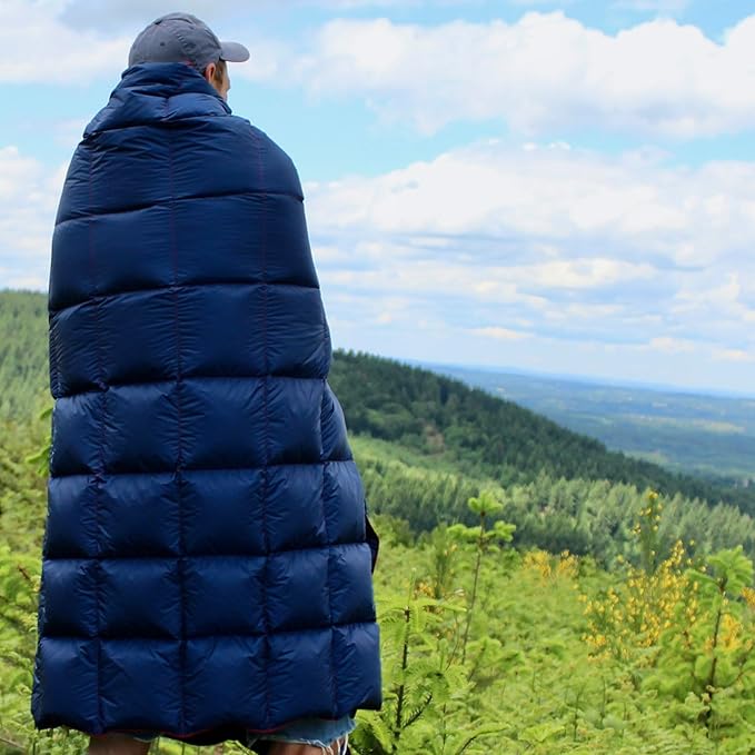 Horizon Hound Down Camping Blanket - Outdoor Travel Quilt | Sustainable, Insulated, Lightweight &