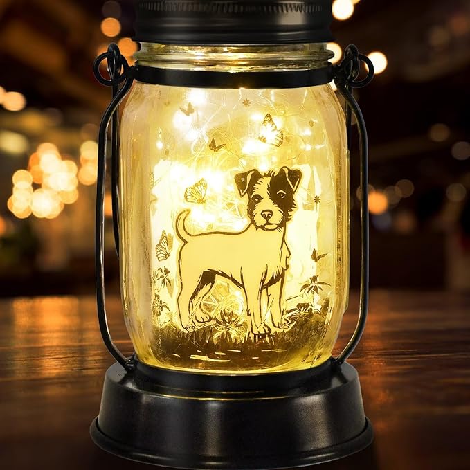 Jack Russell Terrier Gifts for Women/Men Jack Russell Terrier Solar Lanterns Mom Birthday Dog