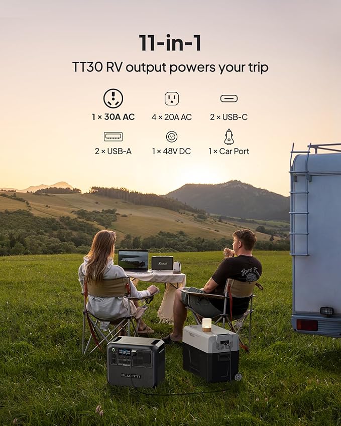 BLUETTI AC200L Solar Generator with 200W Panel and Charger 1 (Ships Separately), 2048Wh LFP