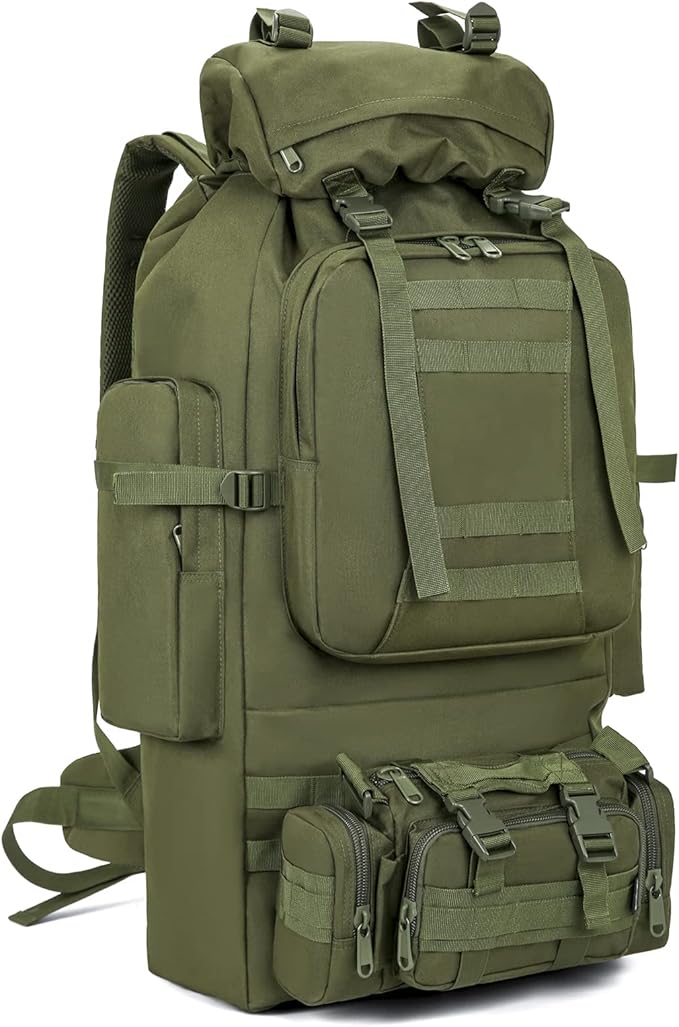 100L Camping Hiking Backpack,Molle military Tactical rucksack backpack,Waterproof Lightweight