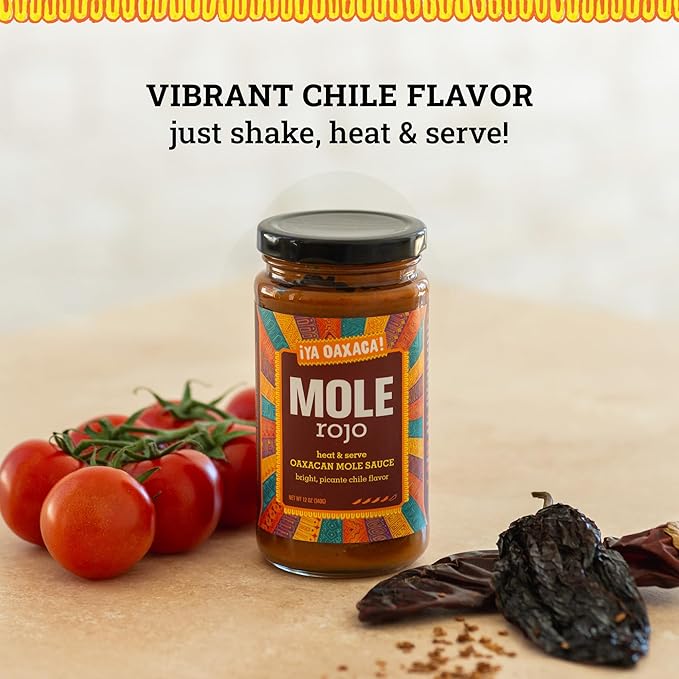 Ya Oaxaca - Mole Sauce - Rojo - Bold Spice - Blend of Smoked & Dried Chiles, Spices, House Made