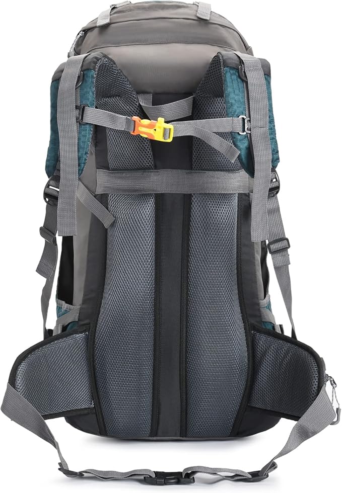 Bseash 60L Waterproof Hiking Camping Backpack with Rain Cover, Large Outdoor Sport Travel Daypack