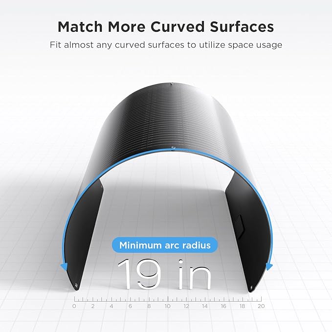 100W Flexible Solar Panel, Ultra Lightweight 100 Watt 12V RV Solar Panel Kit, Callsun IP68