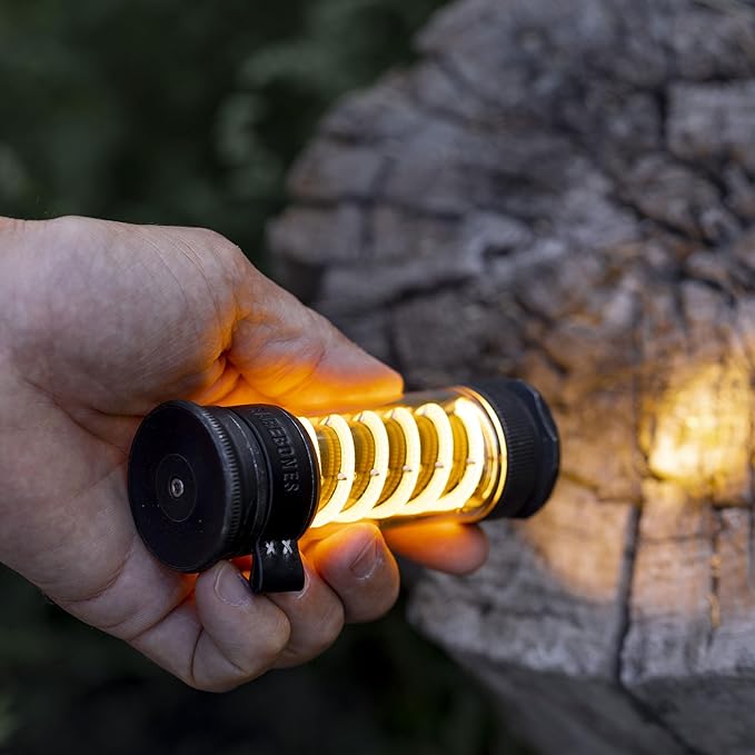 Barebones Edison Light Stick ??Tumbled Steel, USB Rechargeable LED Lantern and Flashlight with 7
