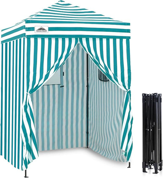EAGLE PEAK Flex Ultra Compact 5x5 Pop-up Canopy, Sun Shelter, Changing Room, Portable Privacy Tent