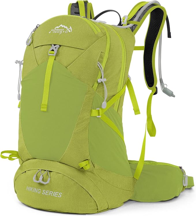 Hiking Backpack, Waterproof Hiking Daypack with 3L Water Bladder and Rain Cover, Lightweight Travel