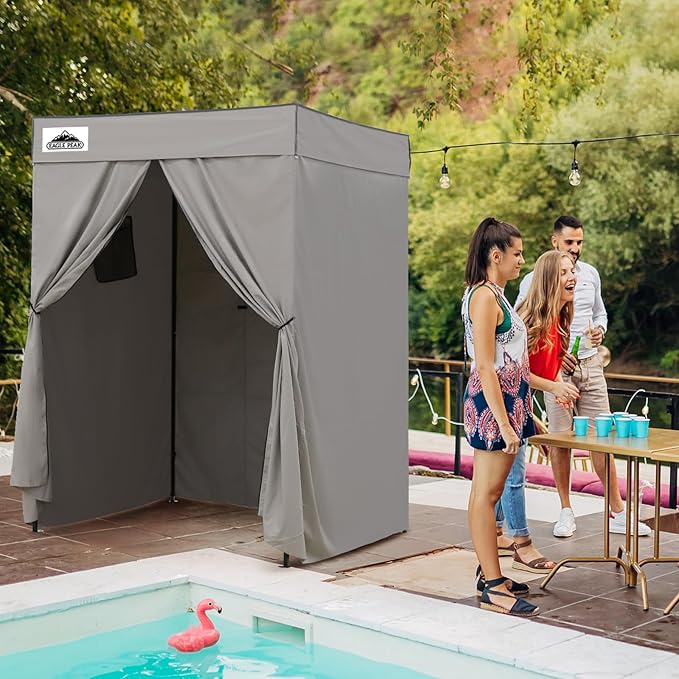 EAGLE PEAK Flex Compact 5x5 Pop-up Canopy Changing Room, Portable Privacy Dressing Room for Indoor