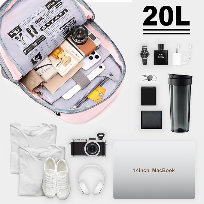Hiking Backpack for Women Men 20l with Removable Phone Pocket Lightweight Small Travel Backpack