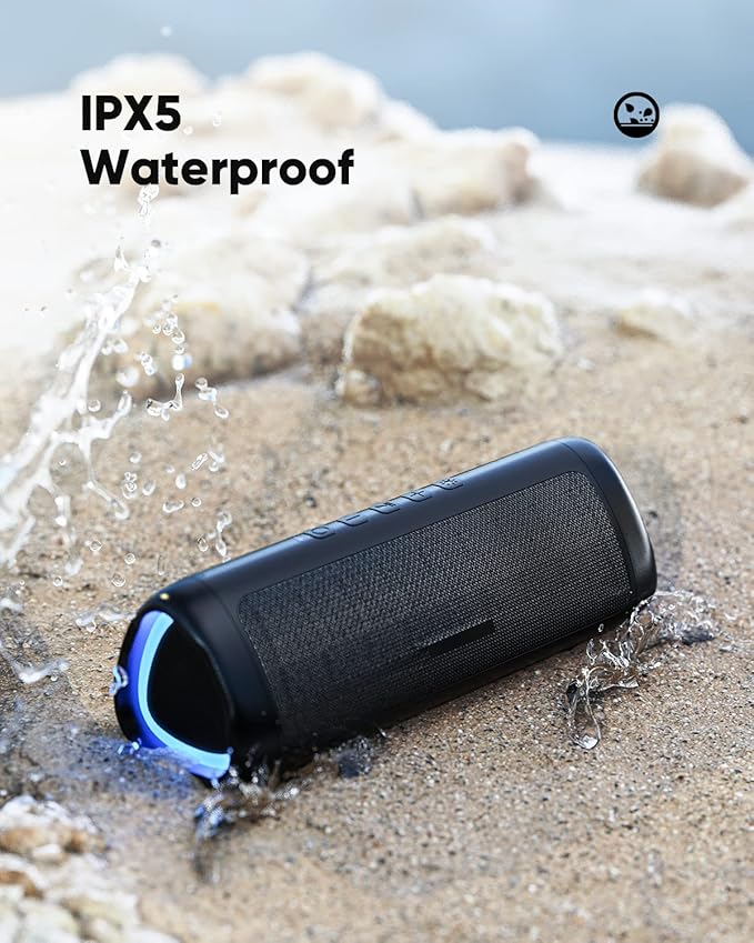 Bluetooth Speaker with HD Sound, Portable Wireless, IPX5 Waterproof, Up to 20H Playtime, TWS