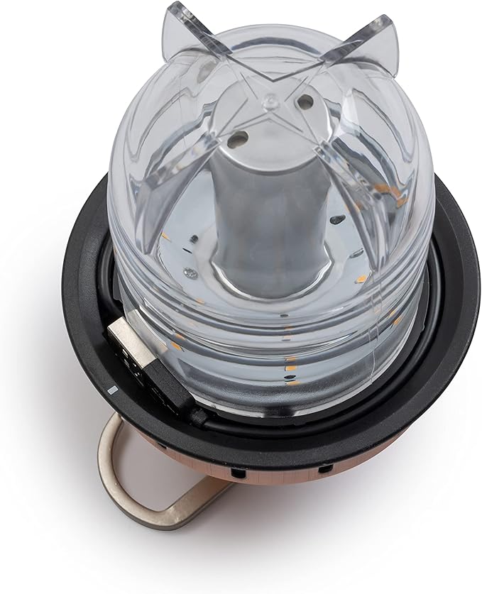 Barebones Beacon Hanging Light ??Copper, Rechargeable LED Camping Lantern with Adjustable