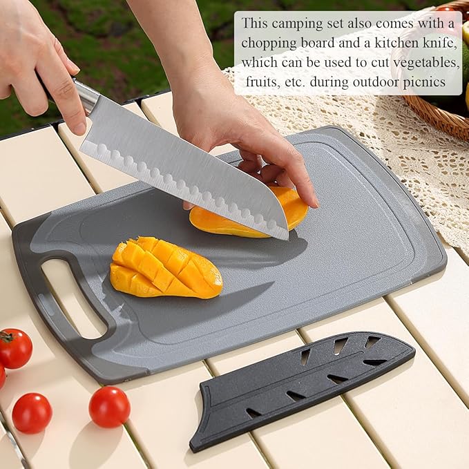 Camping Essentials, Evanda Camping Cooking Utensils, Travel Essentials, Portable Camping Kitchen