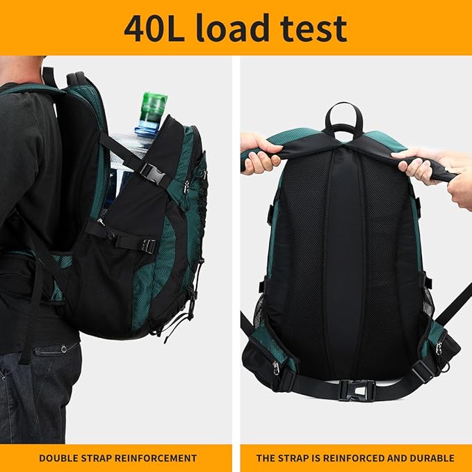 BOVIP 40L Hiking Backpack Waterproof Lightweight Daypack Travel Sports Camping Backpack for Men