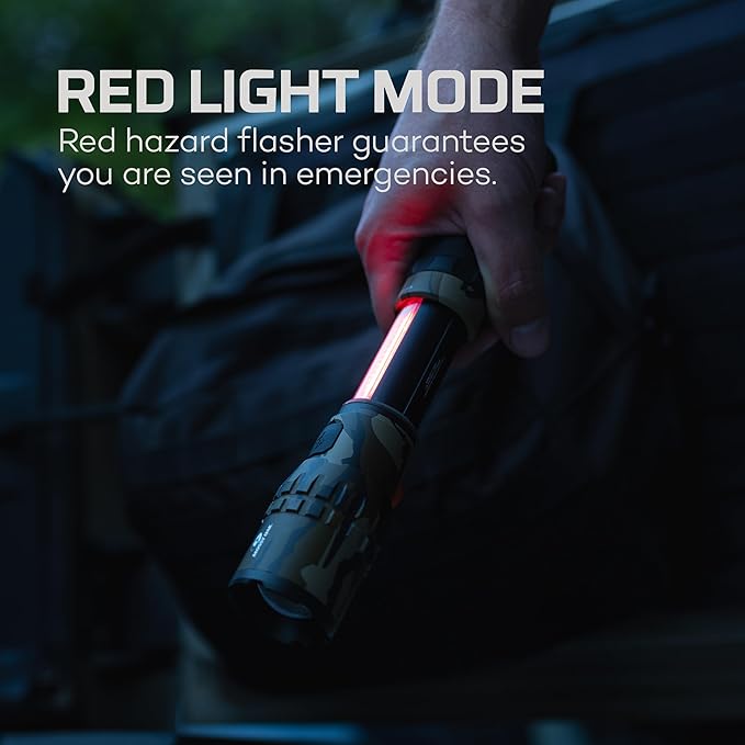 NEBO SLYDE King 2K Flashlight | 2000 Lumens, 7 Light Modes, Rechargeable COB Work Light & LED