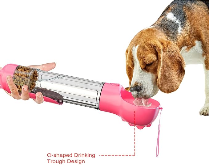 DoqiPaw Dog Travel Water Bottle Leak Proof No Spill Lead Leash Waterer Feeder Accessory Alternative