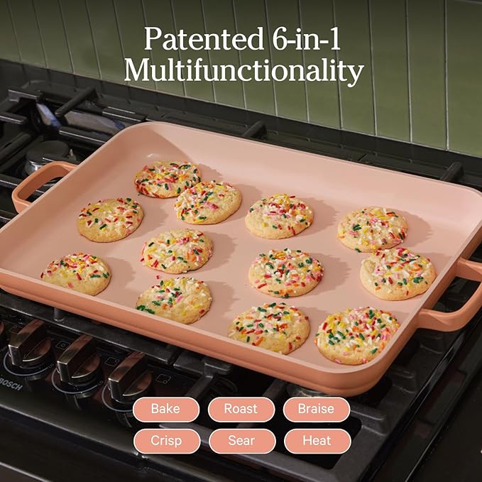 Our Place Bakeware Set | 5-Piece Nonstick, Toxin-Free, Ceramic, Cast Aluminum Set with Oven Pan