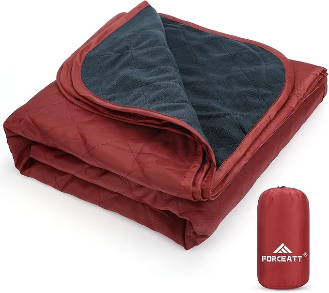 Forceatt Camping Blanket, 79" X 57" Large Outdoor Blanket, Sandproof, Waterproof for Outdoor