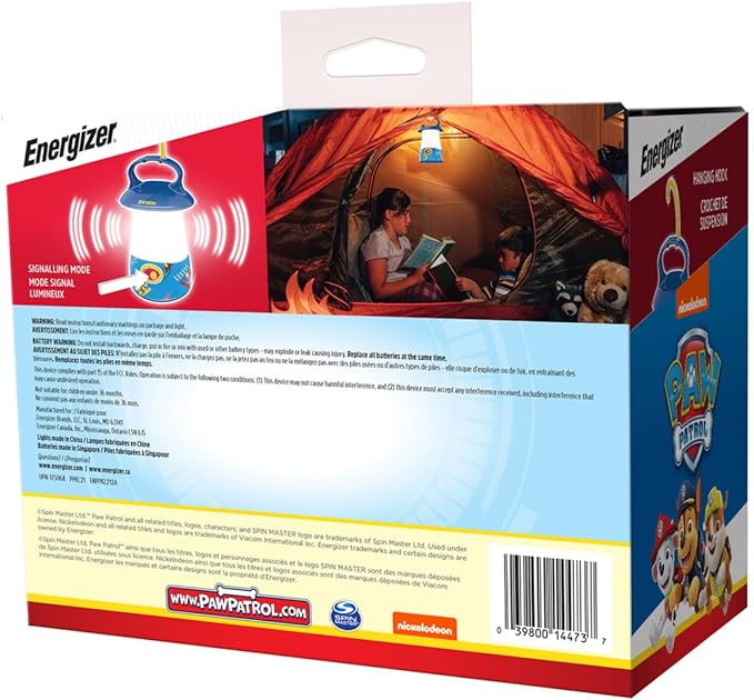 Energizer PAW Patrol Lanterns (2-Pack), Paw Patrol Toys for Boys and Girls, Great Lightweight LED