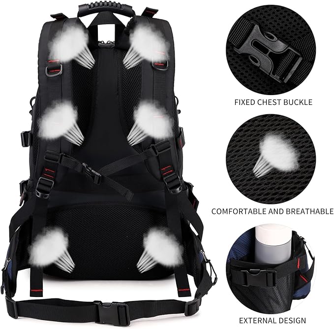 Nerlion 40L Hiking Backpack Travel Backpack for Men Women Camping Waterproof Outdoor Hiking Daypack