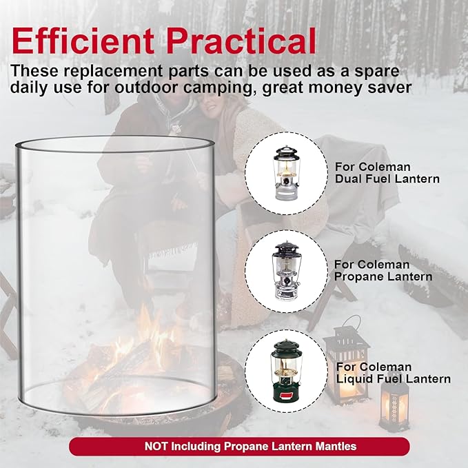 Lantern Glass Replacement for Coleman Lanterns Glass Globe Compatible with Coleman Propane Lantern