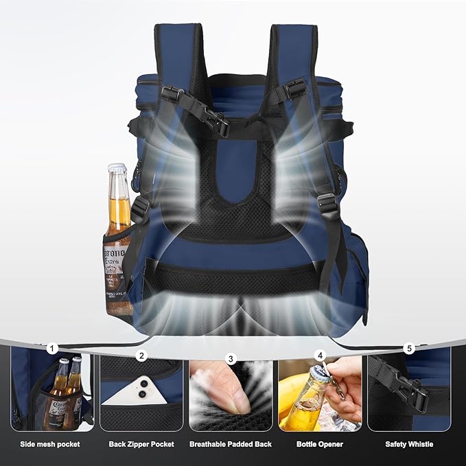 Beach Cooler Backpack for Men 36cans Insulated Backpack Cooler Lunch Bag for Women Camping Hiking