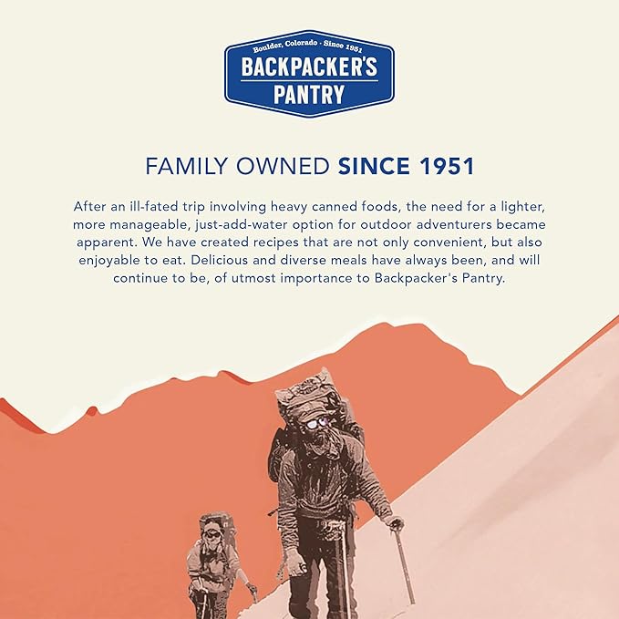Backpacker's Pantry Kathmandu Curry, 2 Servings Per Pouch, Freeze Dried Food, 16 Grams of Protein