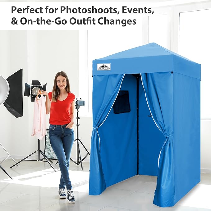 EAGLE PEAK Flex Ultra Compact 4x4 Pop-up Canopy, Sun Shelter, Changing Room, Portable Privacy