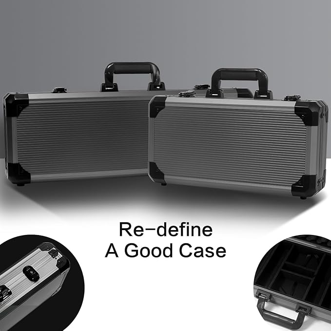 14g Clay Poker Chips Set, 500 Poker Chips, 39mm, with High-end Aluminum Carrying Case/2 Decks of