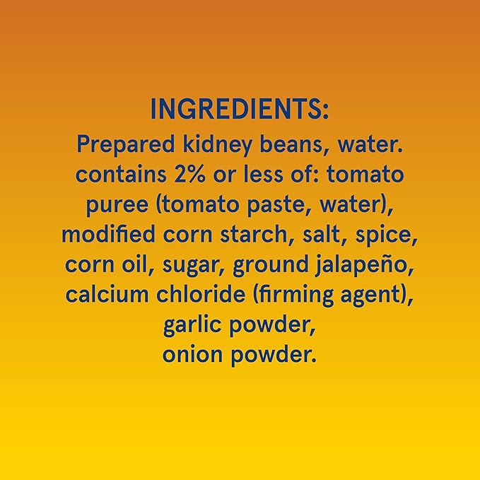BUSH'S BEST 16 oz Canned Spicy Dark Red Chili Beans, Source of Plant Based Protein and Fiber, (Pack