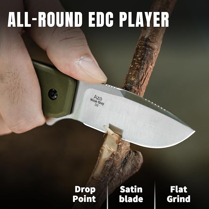 Kizer Nice Guy Pocket Folding Knife, 2.84??D2 Steel Blade knives, G10 Handle Small EDC Knife, Liner