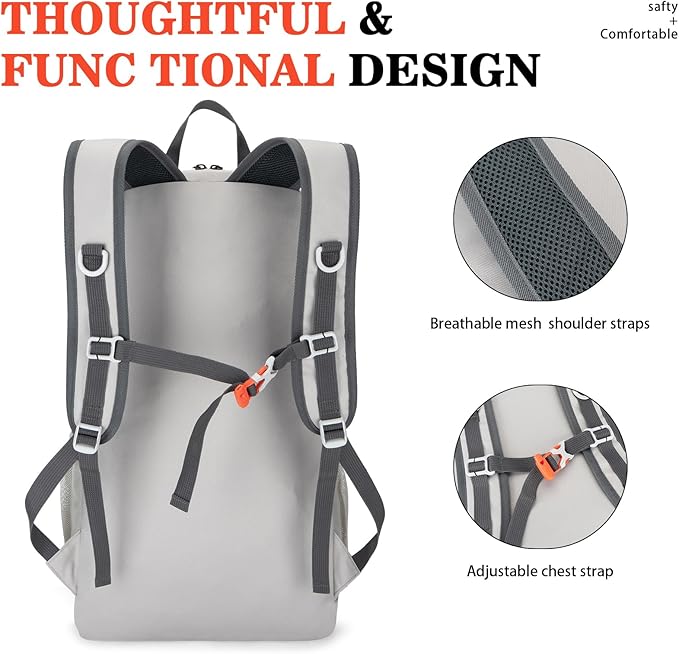 Hiking Backpack,Large 35L Travel Backpacks for Men Women,Ultra Lightweight Packable Camping Daypack