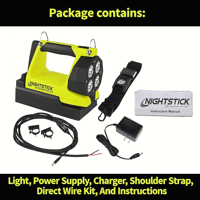 Nightstick XPR-5582GX INTEGRITAS 82 Intrinsically Safe Lantern w/Articulating Head - Li-Ion - Green