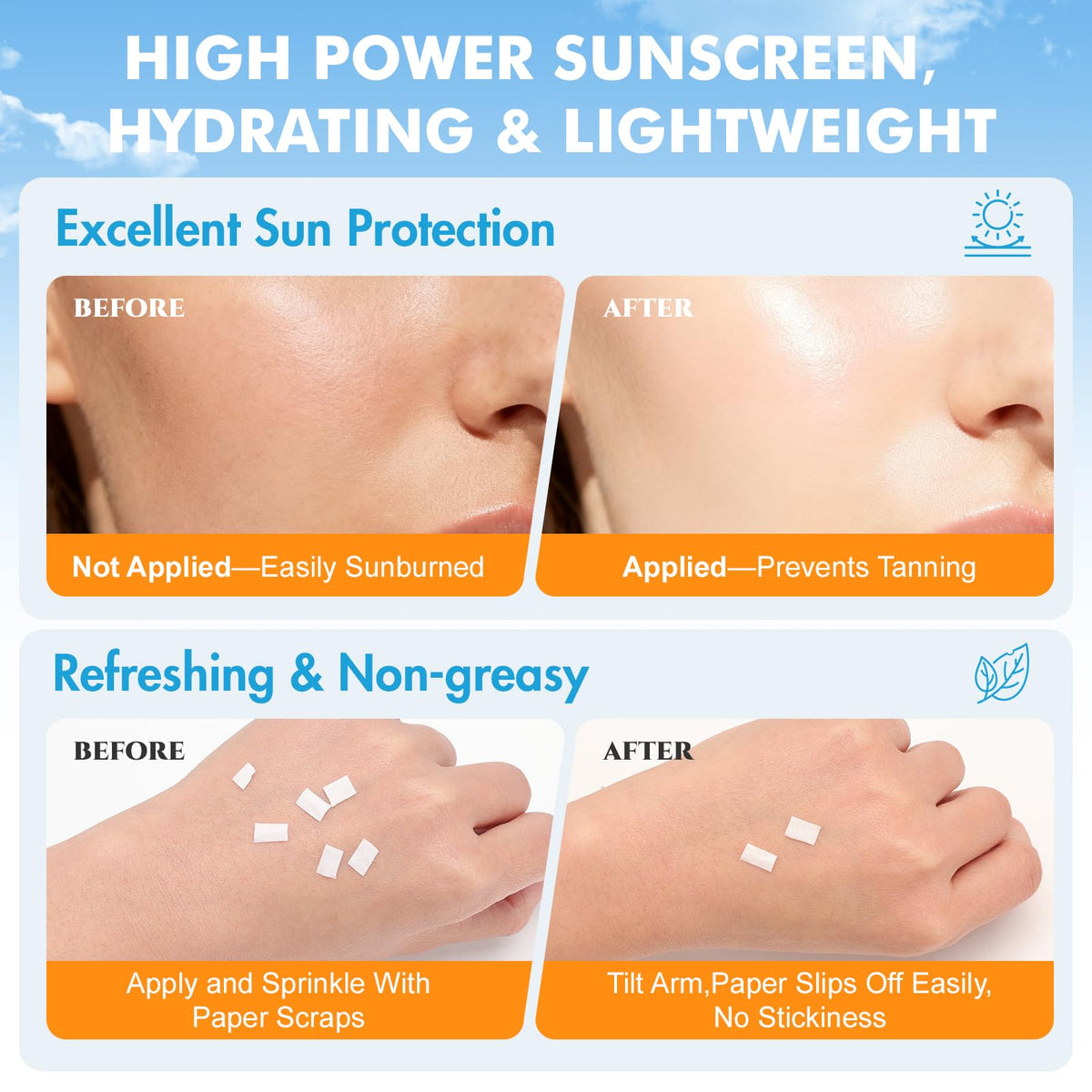 200 Pack Bulk Mini Sunscreen for Face Body, Lightweight & Non-Greasy