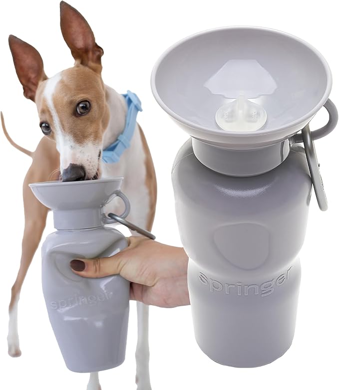 Springer Dog Water Bottle | Portable Travel Water Bottle Dispenser for Dogs | Dog Gift Seen on