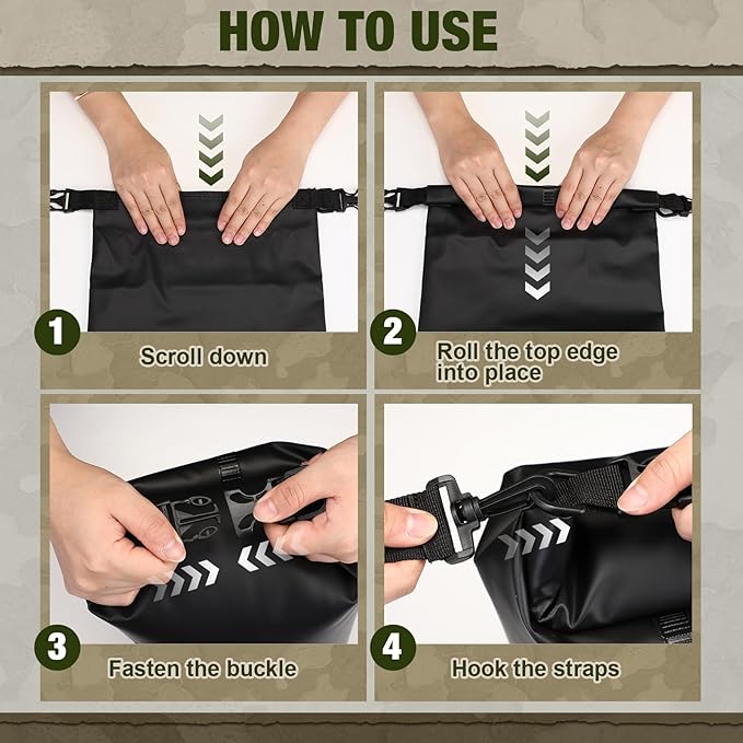 2 Sets Bear Food Bag for Camping Ultralight Food Bag Hanging System Includes 2 Pcs 10 L Waterproof