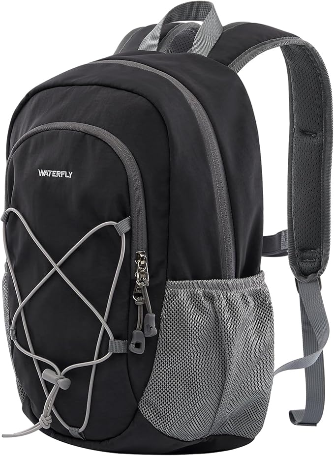 WATERFLY 12L Small Hiking Backpack: Day Pack Lightweight Travel Bag Camping Fitness Cycling Outdoor