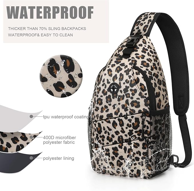 Crossbody Bags for Women Men Trendy Sling Bag Bakpack Casual Chest Bag with Convertible Shoulder